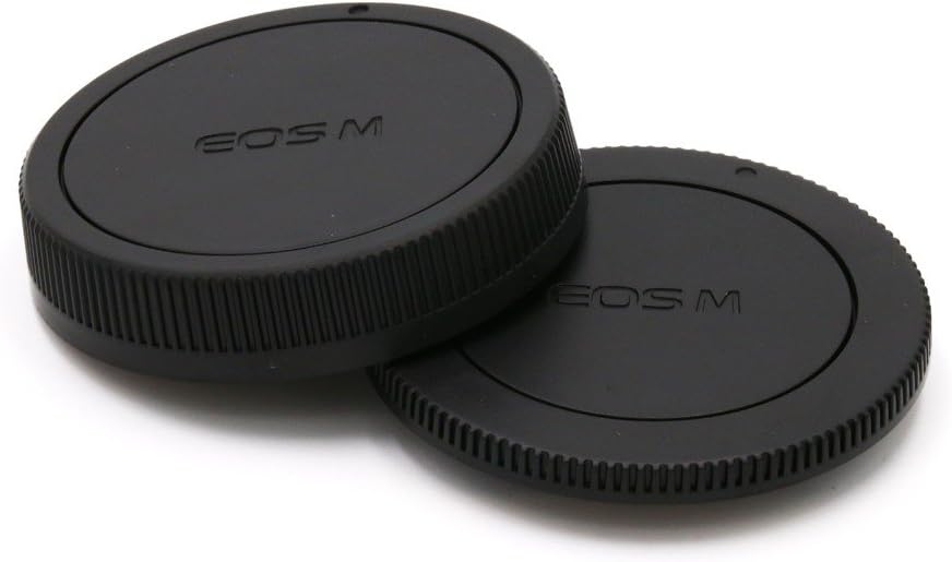 SET TAPPO CORPO MACCHINA RETRO OBIETTIVO CANON EOS-M BODY LENS CAP COVER CAMERA M200 M100 M50 M10 M6 M5 M3