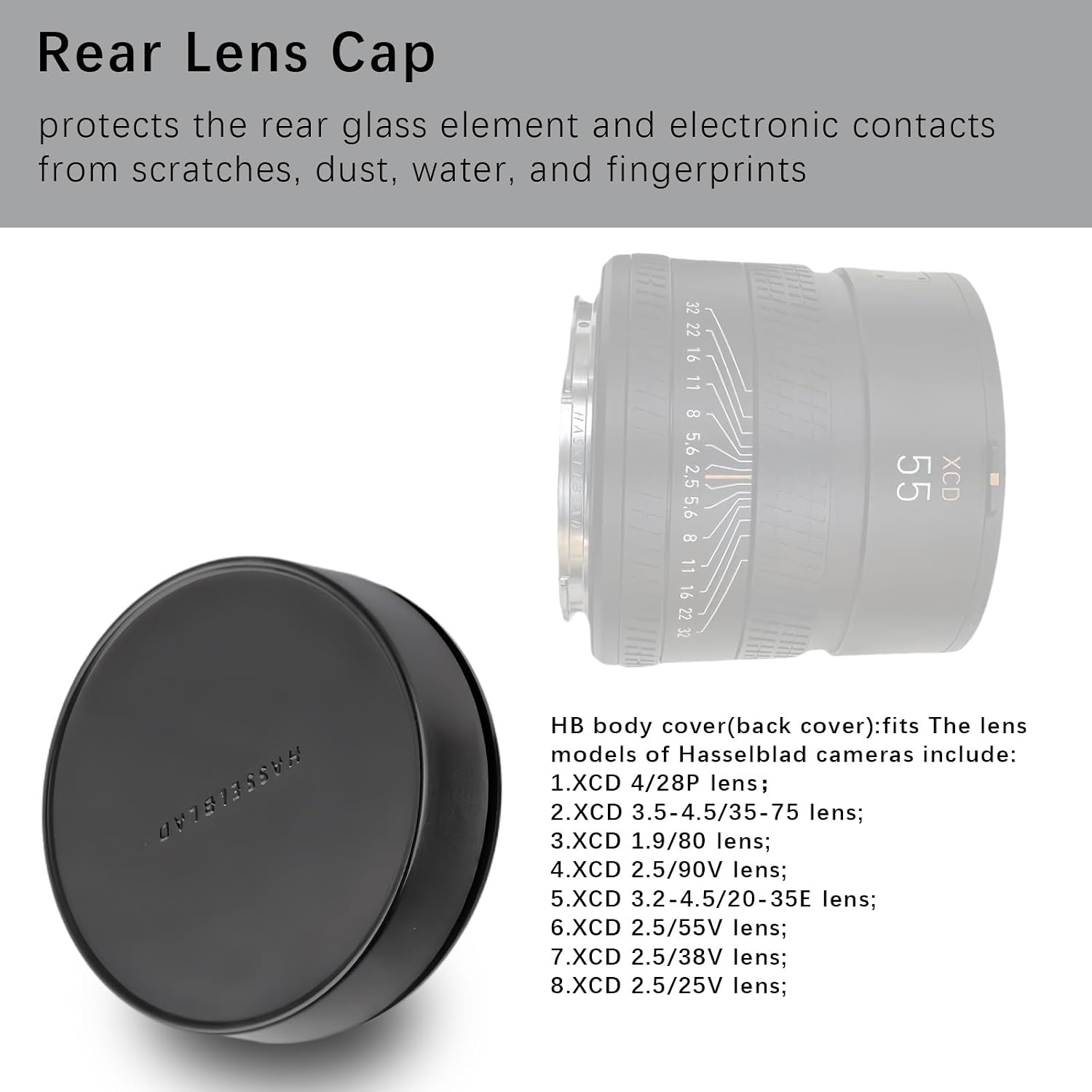 TAPPO RETRO OBIETTIVO HASSELBLAD 500C 500CM 501C 501CM 503CX 503CW 503CW 500EL 500ELD LENS CAP COVER COPERCHIO