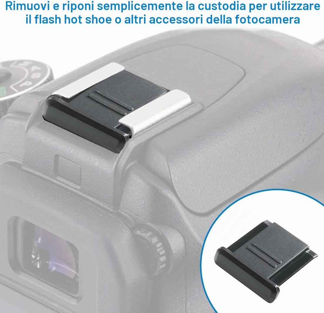 3 PEZZI COVER TAPPO COPERCHIO PER SLITTA FLASH UNIVERSALE PER FOTOCAMERA CANON, FUJIFILM, LEICA, NIKON, OLYMPUS, PANASONIC, PENATAX, SIGMA, SAMSUNG
