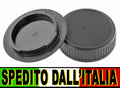 KIT TAPPO RETRO OBIETTIVO + CORPO MACCHINA PER FOTOCAMERA PENTAX K BODY CAP + REAR LENS CAP COVER