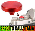 PULSANTE DI SCATTO MORBIDO ROSSO SOFT SHUTTER RELEASE BUTTON RED PER LEICA FUJIFILM ECC.