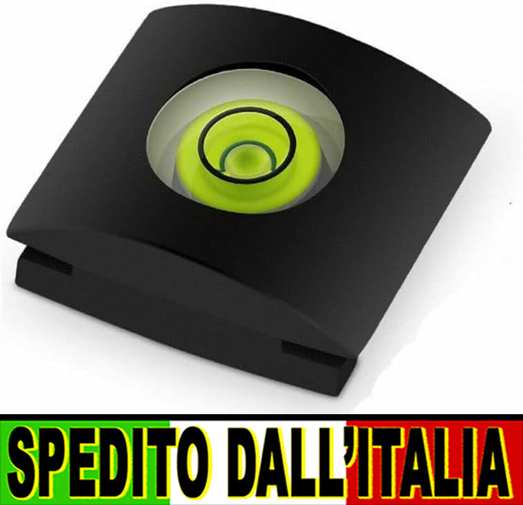 LIVELLA SLITTA FLASH UNIVERSALE PER FOTOCAMERA CANON, FUJIFILM, LEICA, NIKON, OLYMPUS, PANASONIC, PENATAX, SIGMA, SAMSUNG