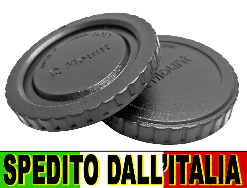 SET TAPPO CORPO MACCHINA RETRO OBIETTIVO FOTOCAMERA PENTAX Q Q-S1  Q10  Q7 Q CAMERA BODY LENS CAP