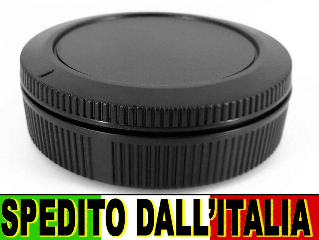 SET TAPPO CORPO MACCHINA RETRO OBIETTIVO CANON EOS-R BODY LENS CAP COVER CAMERA R6 R5 R1 R8 R100 R50 R7 R10 R3