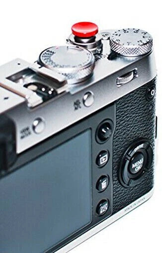 PULSANTE DI SCATTO MORBIDO ROSSO SOFT SHUTTER RELEASE BUTTON RED PER LEICA FUJIFILM ECC.