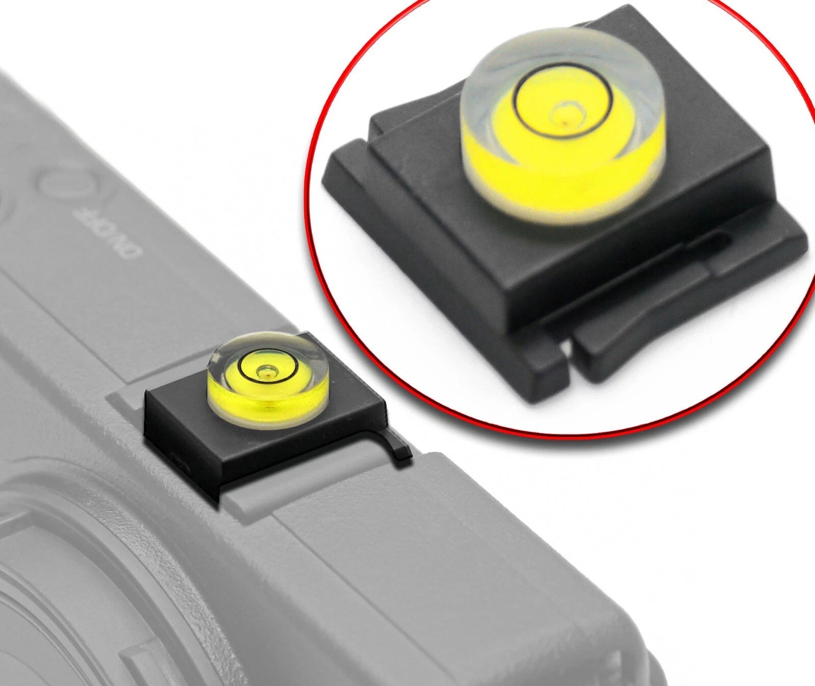 LIVELLA SLITTA FLASH UNIVERSALE PER FOTOCAMERA CANON, FUJIFILM, LEICA, NIKON, OLYMPUS, PANASONIC, PENATAX, SIGMA, SAMSUNG