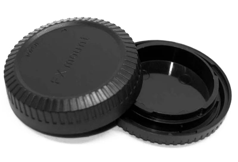 KIT TAPPO RETRO OBIETTIVO + CORPO MACCHINA PER FOTOCAMERA FUJIFILM FX-MOUNT BODY CAP + REAR LENS CAP  COVER