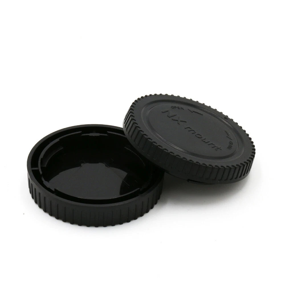 KIT TAPPO RETRO OBIETTIVO + CORPO MACCHINA PER FOTOCAMERA SAMSUNG NX BODY CAP + REAR LENS CAP COVER