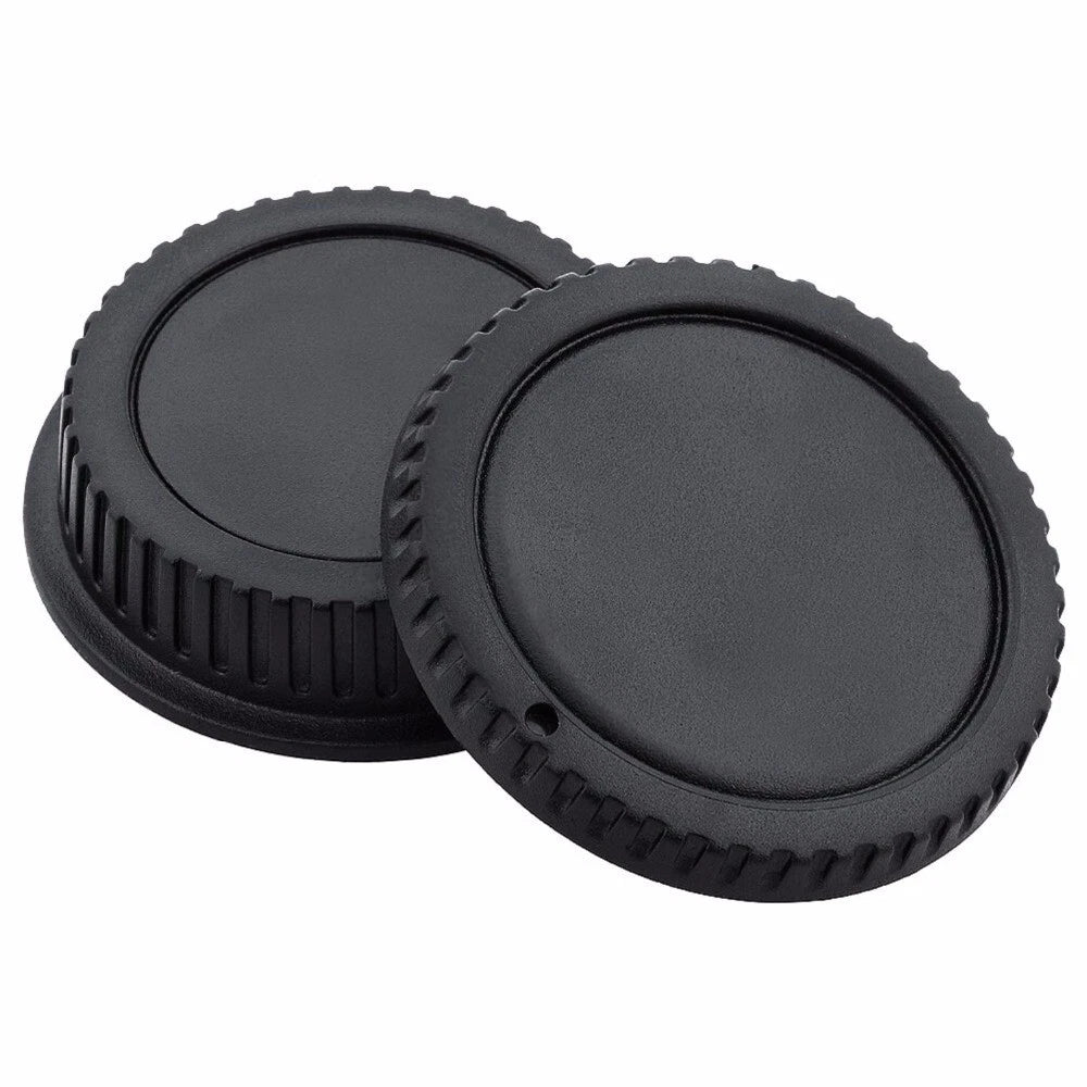 KIT TAPPO RETRO OBIETTIVO + CORPO MACCHINA PER FOTOCAMERA REFLEX CANON EOS  1D 5D 6D 7D ECC. BODY CAP + REAR LENS CAP  COVER