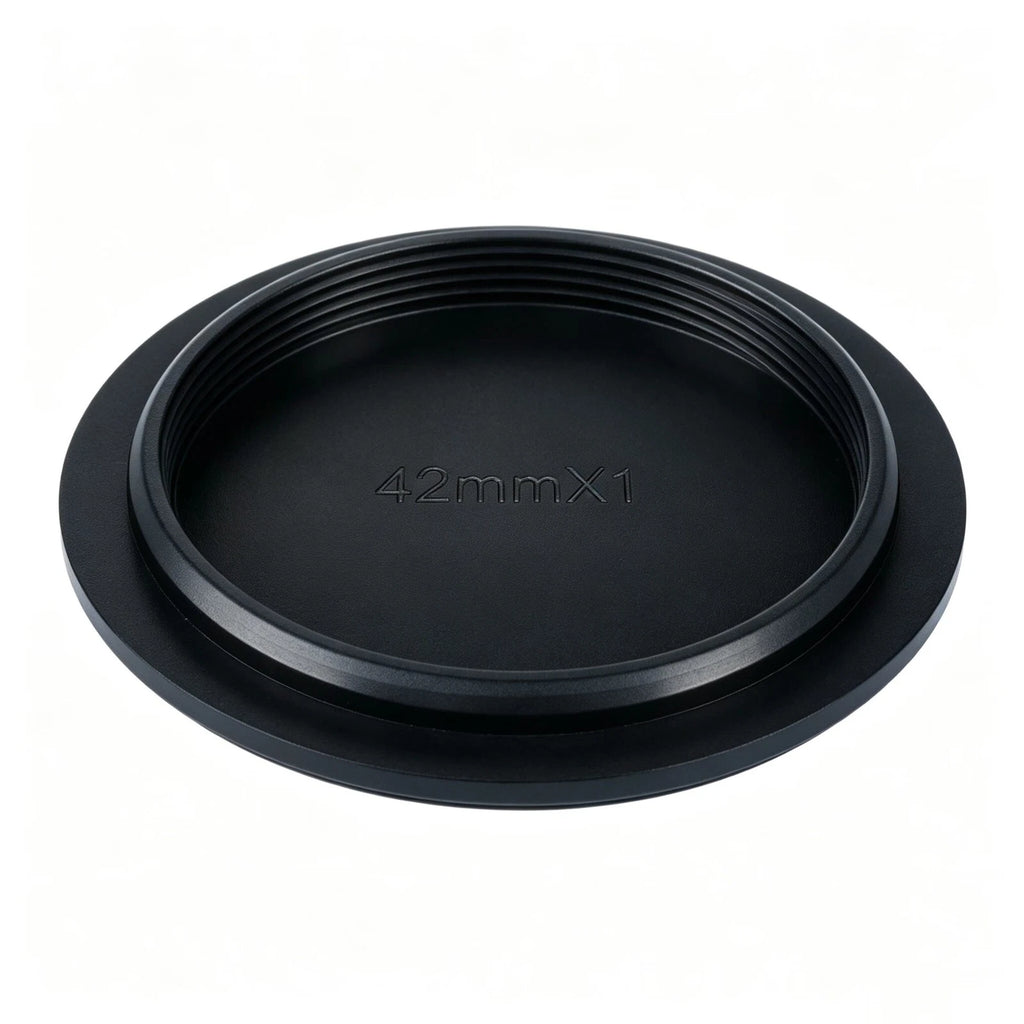 SET TAPPO CORPO MACCHINA RETRO OBIETTIVO M42 (42MMX1) LENS  BODY CAP COVER CAMERA M42