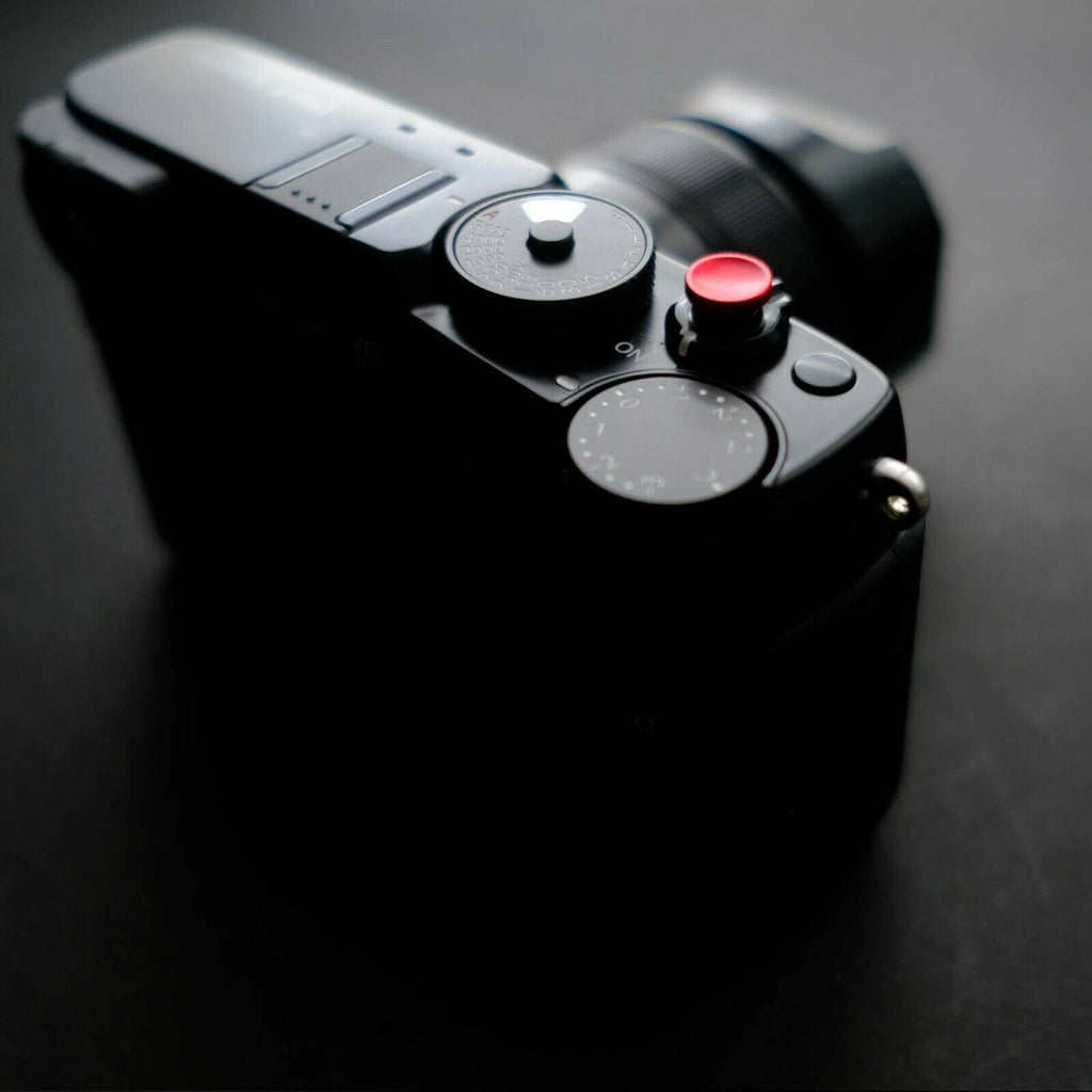 PULSANTE DI SCATTO MORBIDO ROSSO SOFT SHUTTER RELEASE BUTTON RED PER LEICA FUJIFILM ECC.