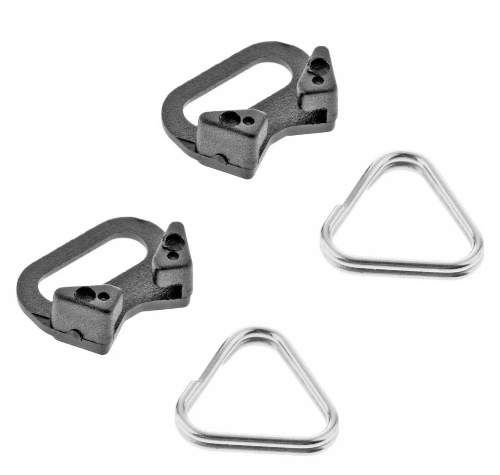 ADATTATORI TRIANGOLARI IN METALLO PER CINGHIA TRACOLLA  E CINGHIS DA POLSO