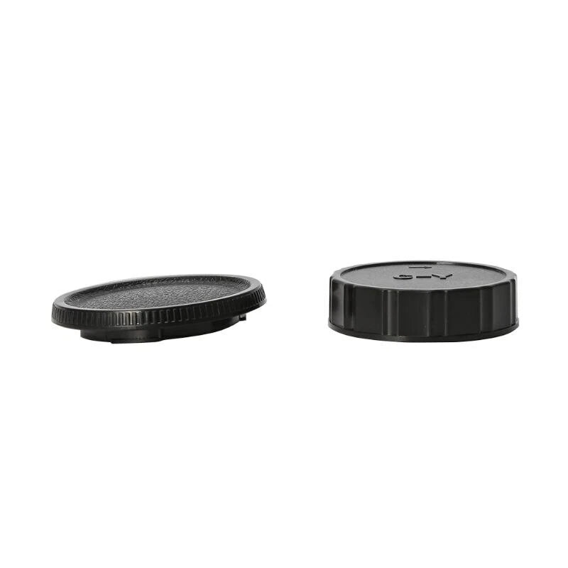 SET TAPPO CORPO MACCHINA RETRO OBIETTIVO CONTAX YASHICA C/Y BODY LENS CAP COVER CAMERA