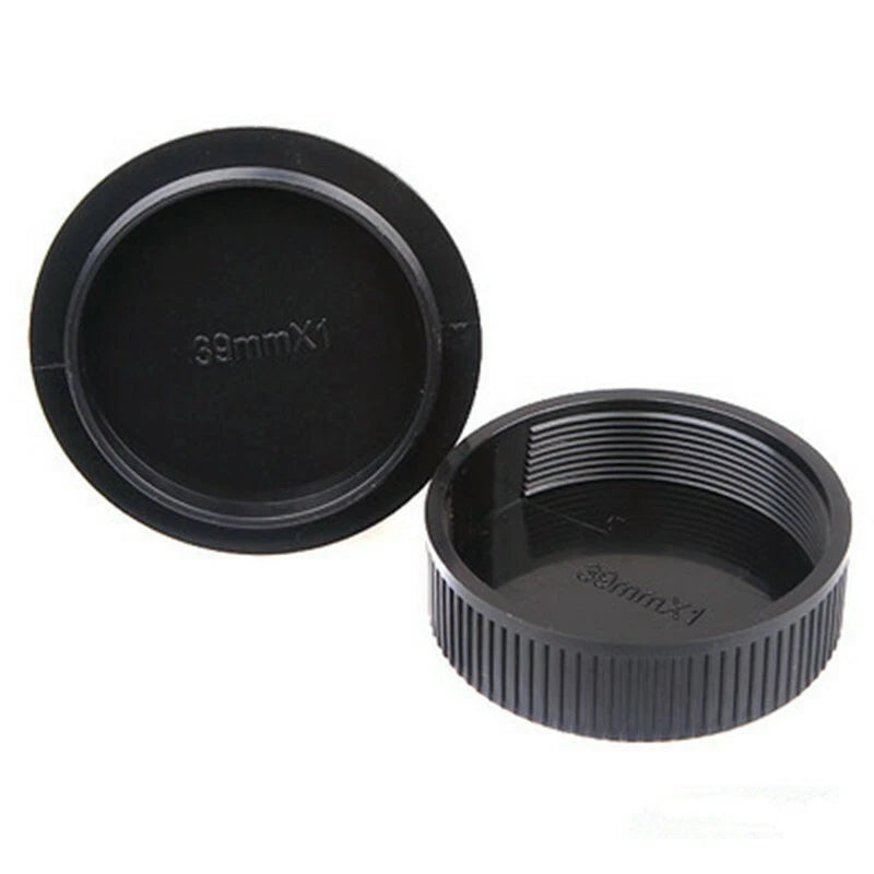 SET TAPPO CORPO MACCHINA RETRO OBIETTIVO M39 (39MMX1) LENS  BODY CAP COVER CAMERA M39