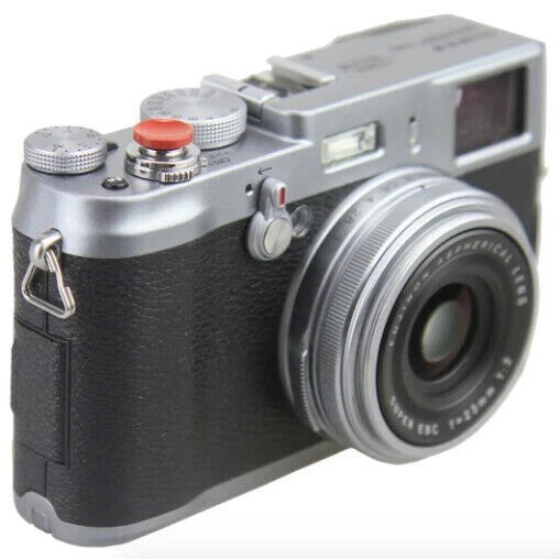 PULSANTE DI SCATTO MORBIDO ROSSO SOFT SHUTTER RELEASE BUTTON RED PER LEICA FUJIFILM ECC.