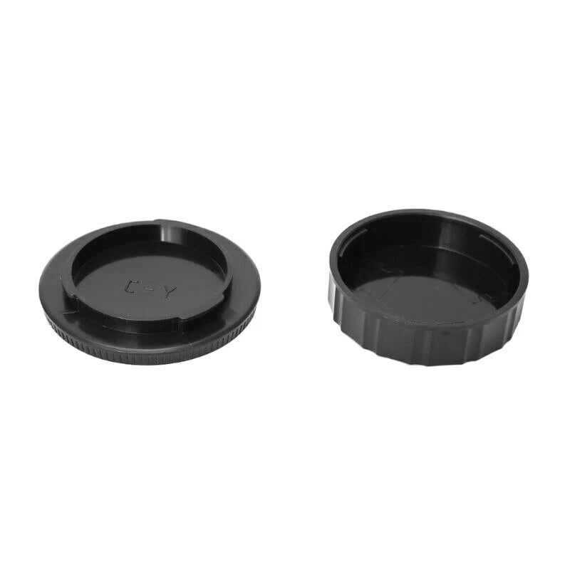 SET TAPPO CORPO MACCHINA RETRO OBIETTIVO CONTAX YASHICA C/Y BODY LENS CAP COVER CAMERA