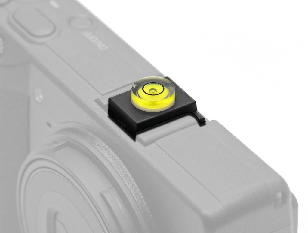 LIVELLA SLITTA FLASH UNIVERSALE PER FOTOCAMERA CANON, FUJIFILM, LEICA, NIKON, OLYMPUS, PANASONIC, PENATAX, SIGMA, SAMSUNG