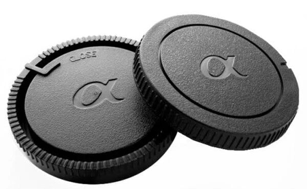 SET TAPPO CORPO MACCHINA RETRO OBIETTIVO FOTOCAMERA SONY ALPHA α A99 A77 A68 A57 A37 A580 CAMERA BODY LENS CAP