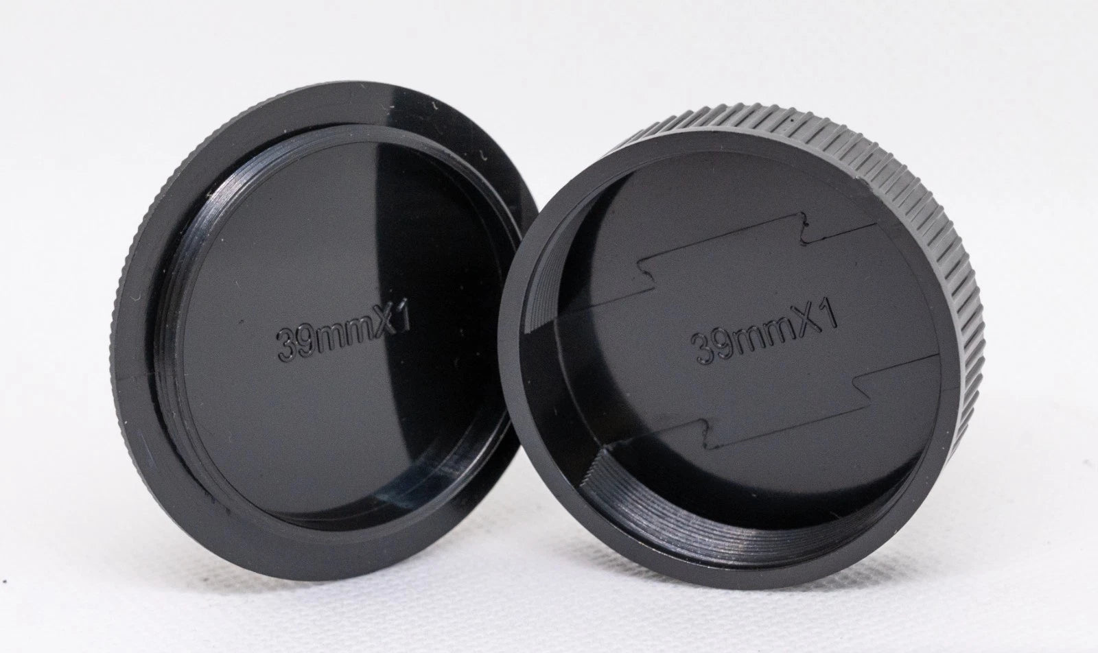 SET TAPPO CORPO MACCHINA RETRO OBIETTIVO M39 (39MMX1) LENS  BODY CAP COVER CAMERA M39