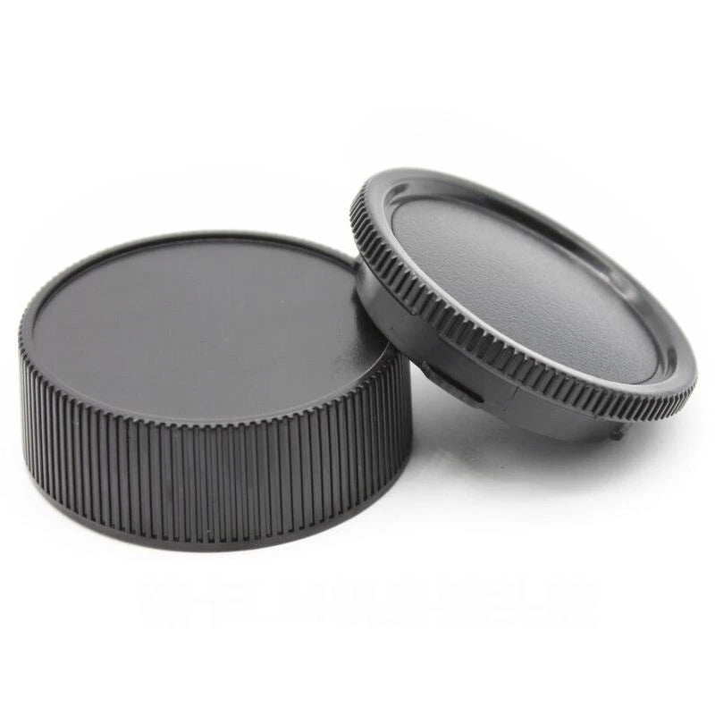 KIT TAPPO RETRO OBIETTIVO + CORPO MACCHINA PER FOTOCAMERA MIRRORLESS LEICA M11 M10 M9 M8 M7 M6 M5 ECC. M BODY CAP + REAR LENS CAP  COVER