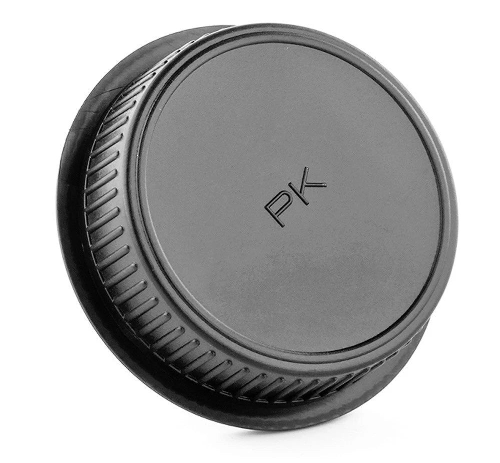 KIT TAPPO RETRO OBIETTIVO + CORPO MACCHINA PER FOTOCAMERA PENTAX K BODY CAP + REAR LENS CAP COVER