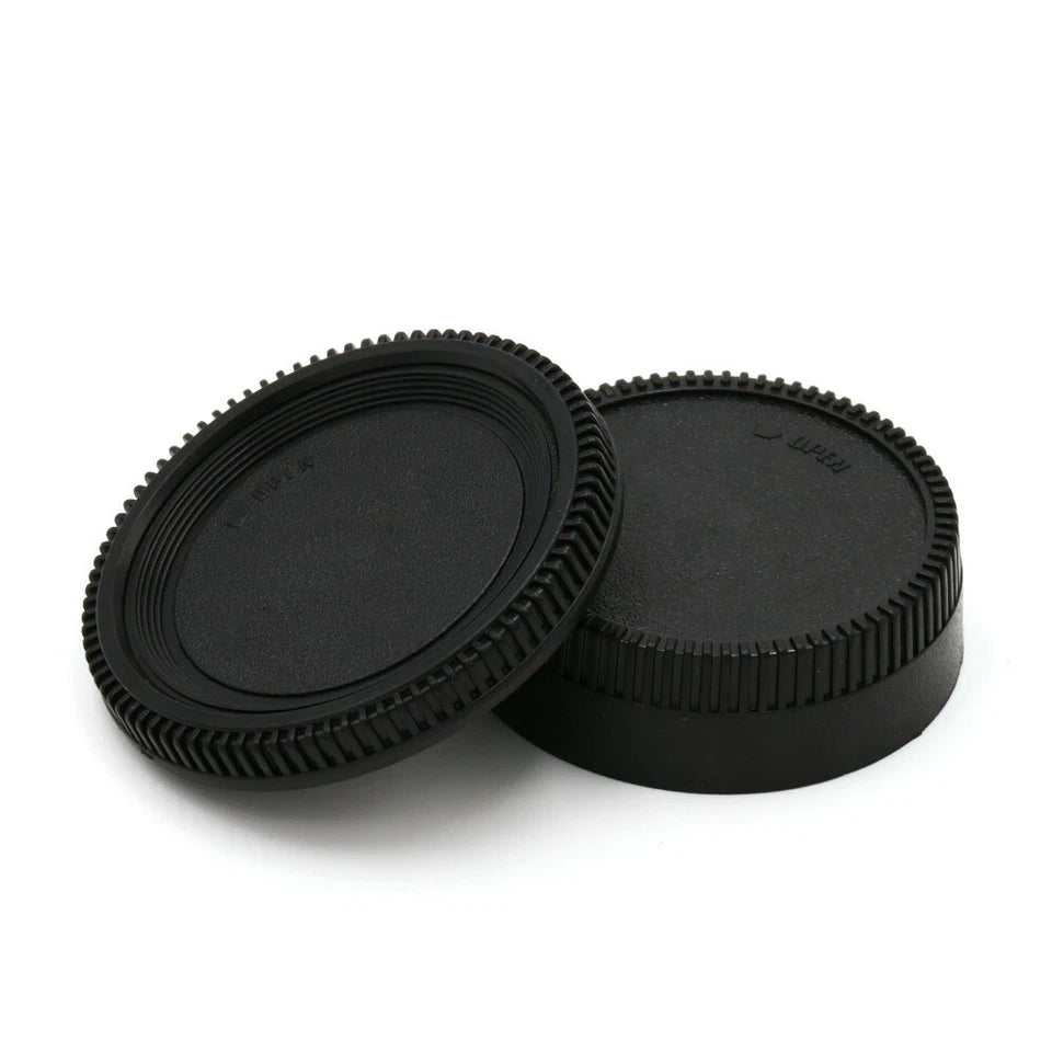 KIT TAPPO RETRO OBIETTIVO + CORPO MACCHINA PER FOTOCAMERA REFLEX NIKON AI BODY CAP + REAR LENS CAP COVER